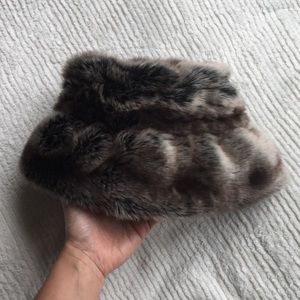 Vintage Faux Fur Bucket Hat